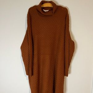 NWT Terra & Sky Burnt Orange Sweater Dress Plus Size